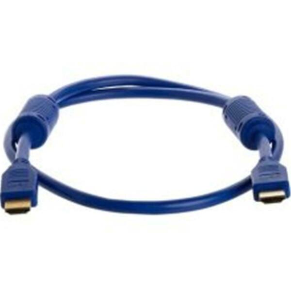 Cmple 28AWG HDMI Cable with Ferrite Cores - Blue - 3FT 971-N